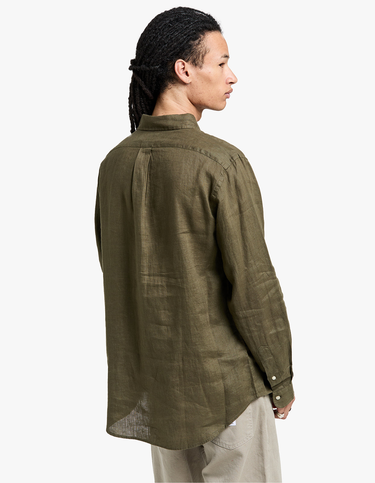 Custom Fit Long Sleeve Sport Shirt - Thermal Green