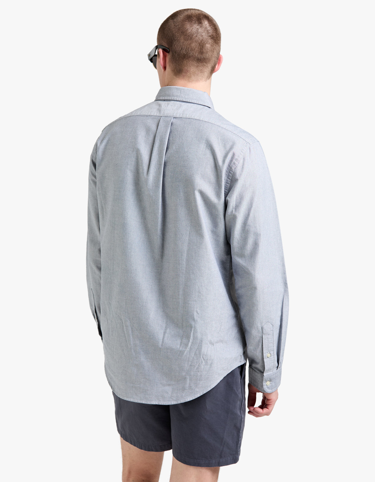 Custom Fit Long Sleeve Sport Shirt - Slate