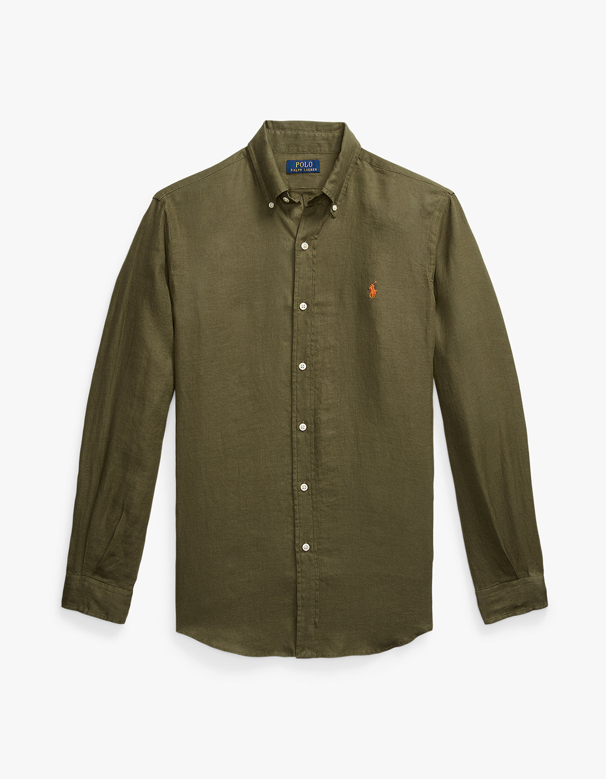 Long Sleeve Linen Sport Shirt New Olive – Superette