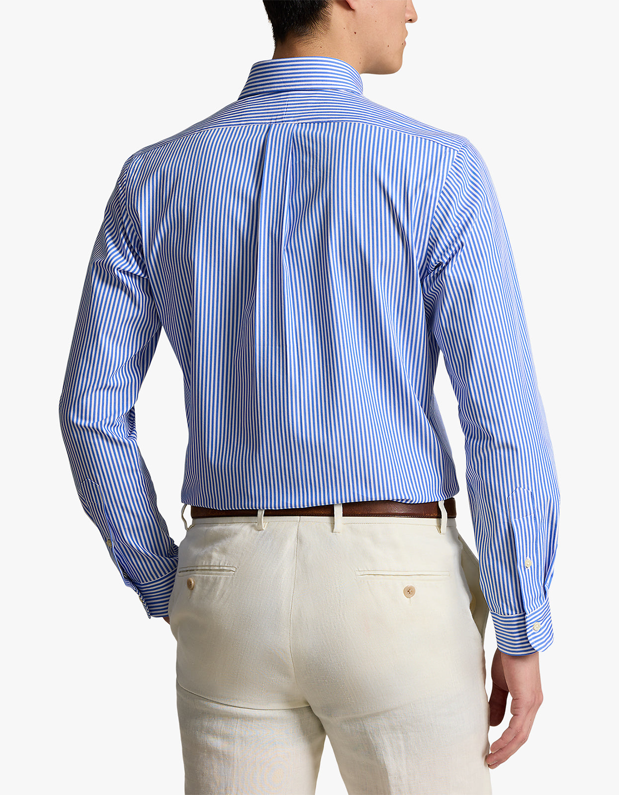 Long Sleeve Sport Shirt - 4655H Light Blue/White