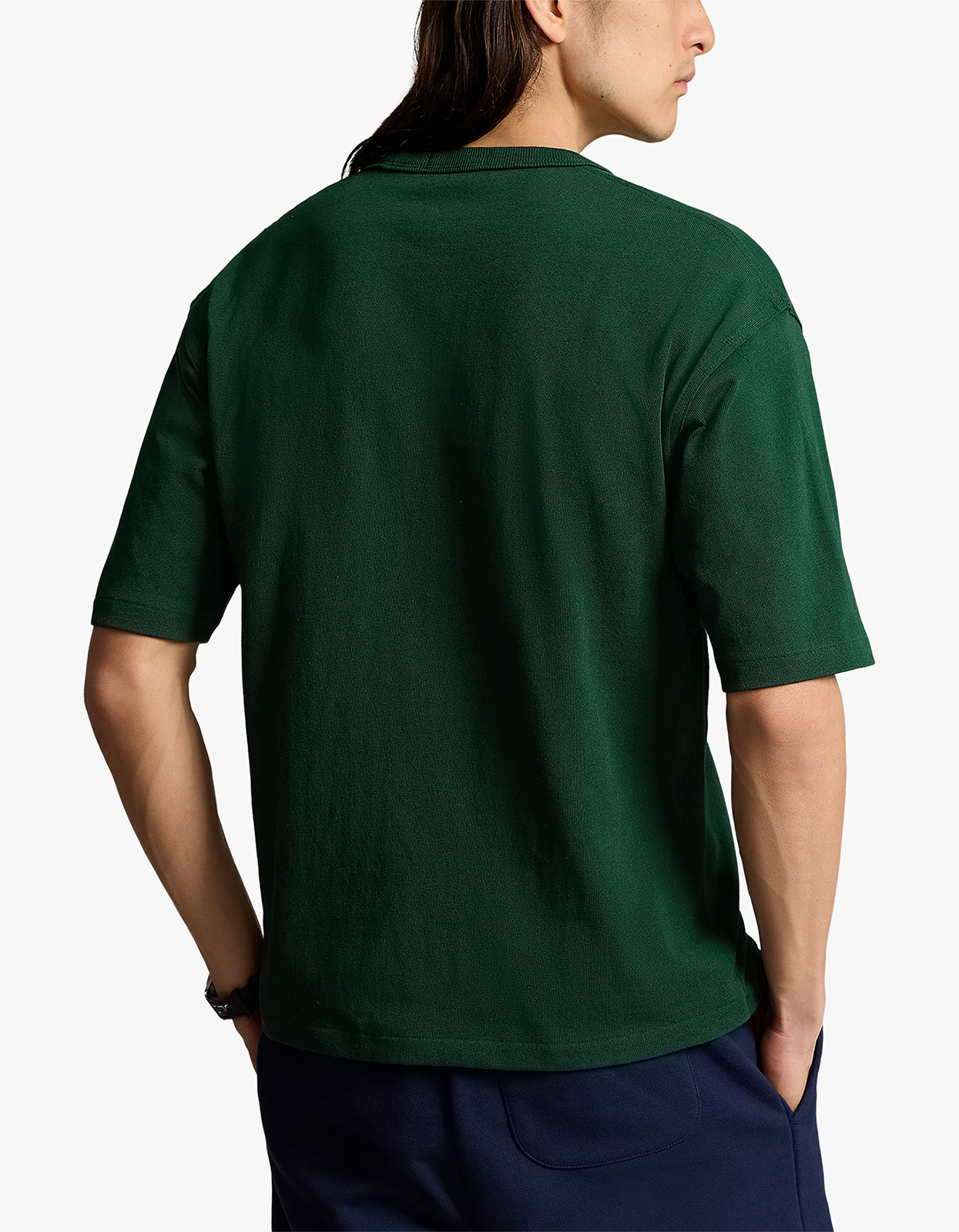 Polo Script Short Sleeve T Shirt - Moss Agate