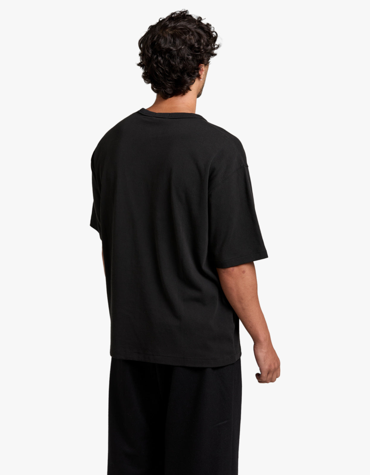 Relaxed Fit Logo Jersey T Shirt - Polo Black