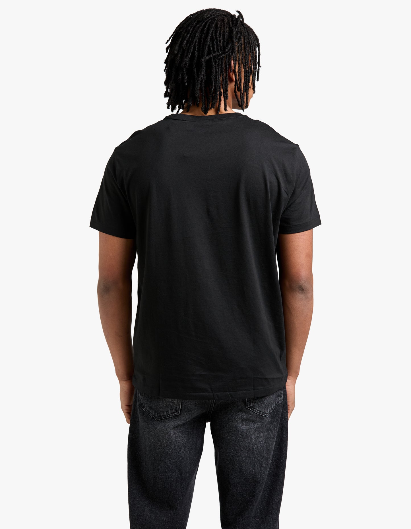 Custom Slim Fit Crew Neck T Shirt - RL Black