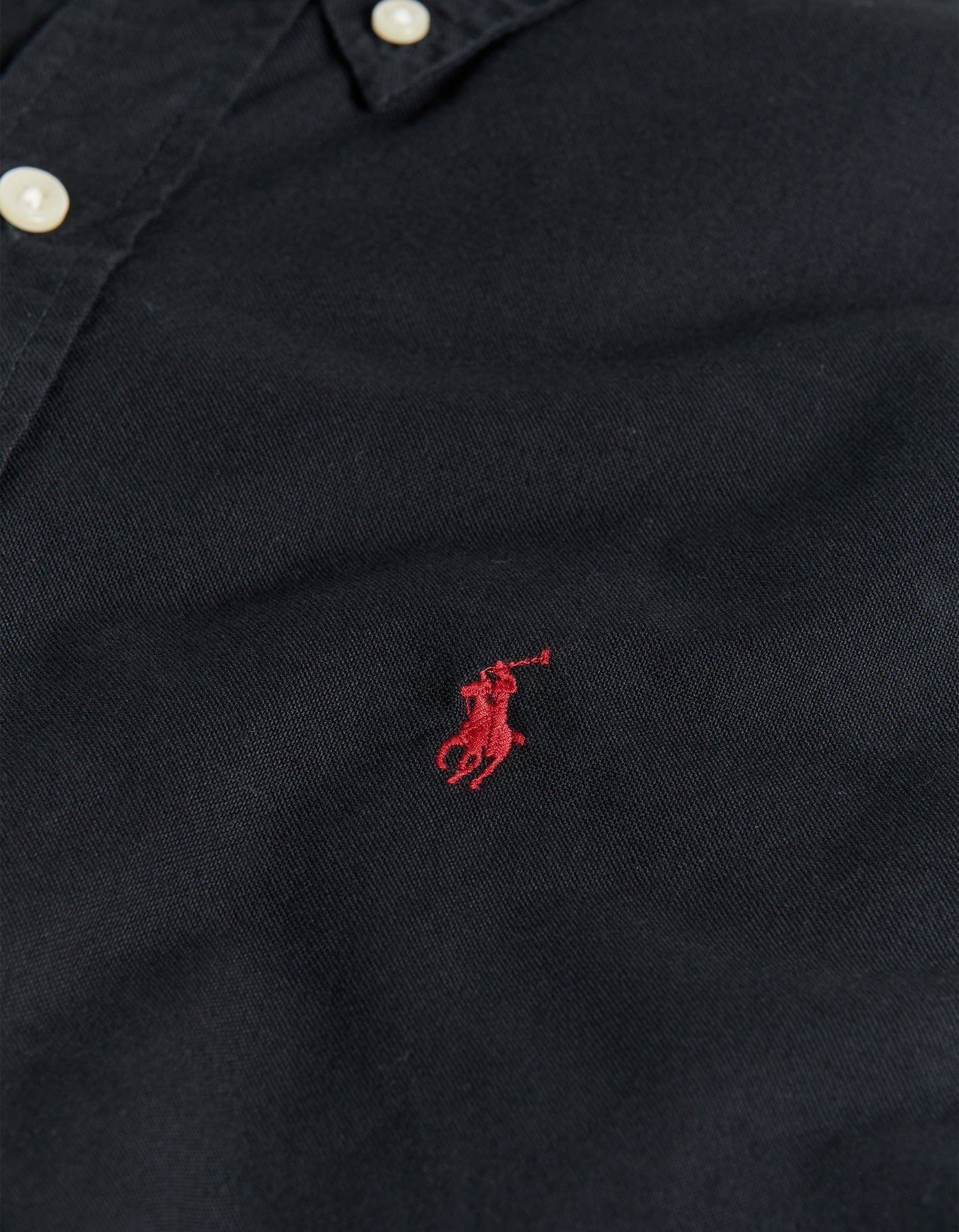 Custom Fit Oxford Shirt - Polo Black