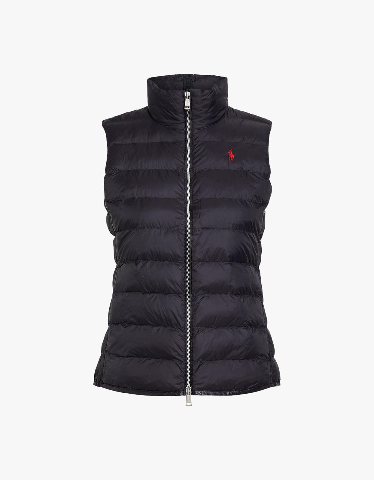Water Repellent Quilted Packable Vest - Polo Black
