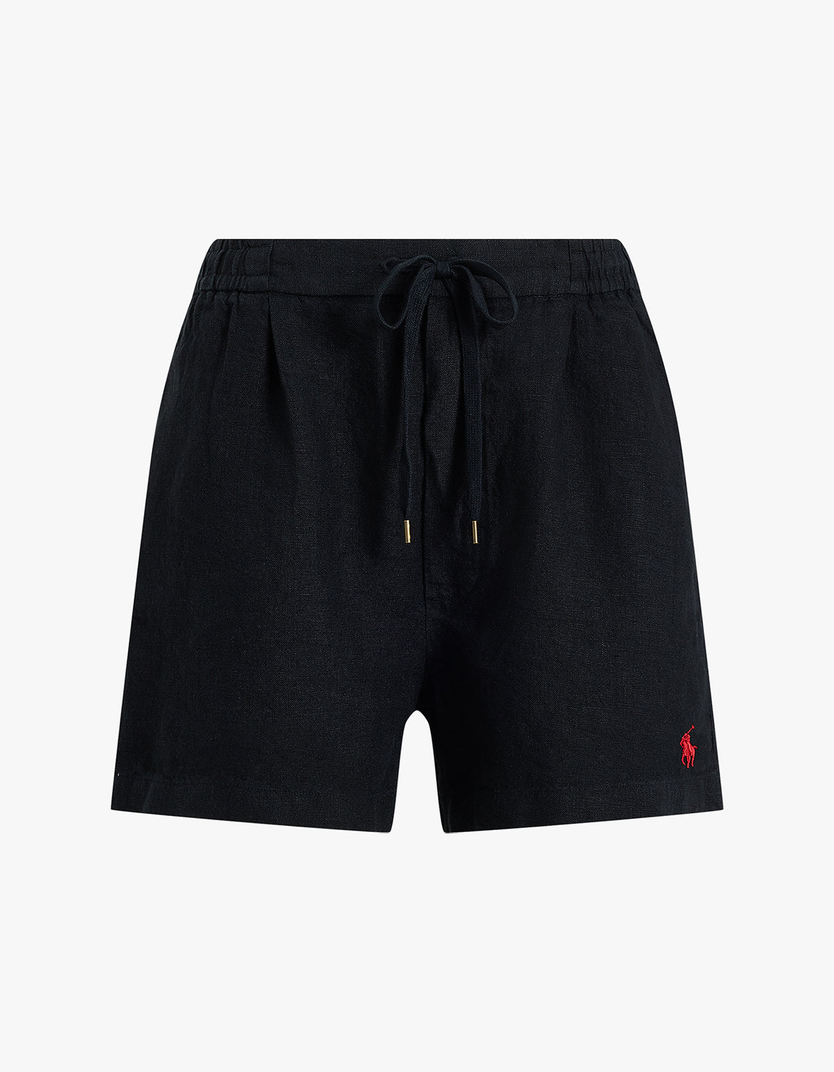 Linen Drawstring Short - Polo Black