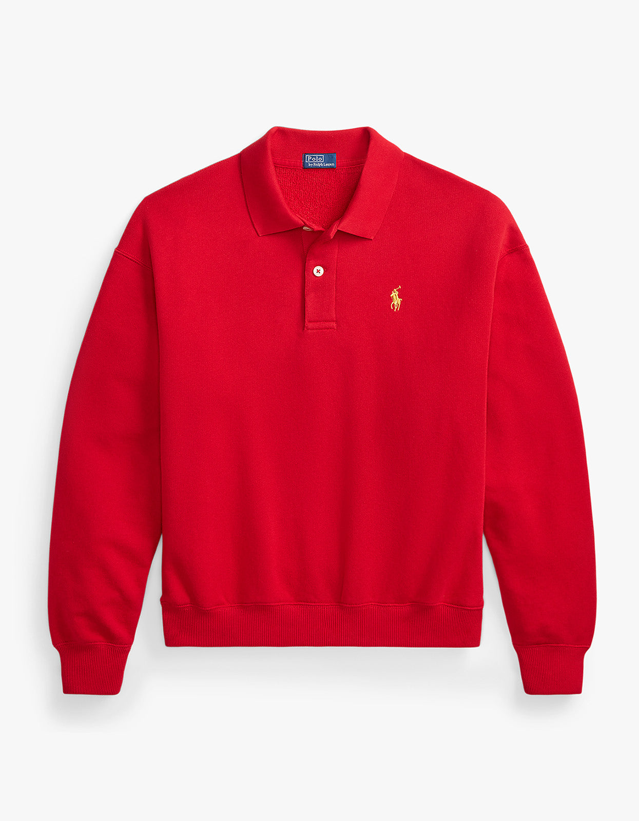 Luna New Year Long Sleeve Polo - Rl2000 Red