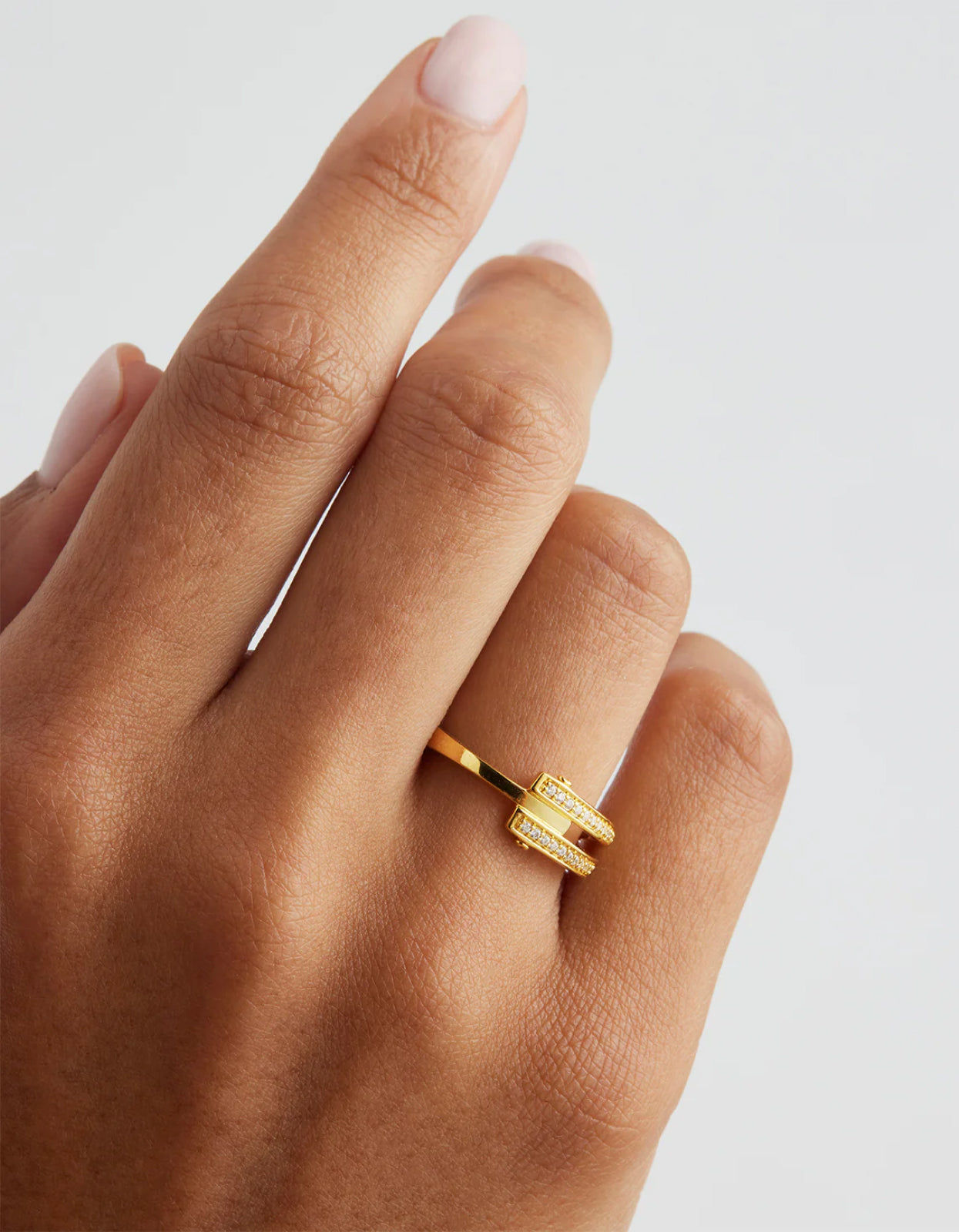 Gold Connect Deeply Ring - 18K Gold Vermeil