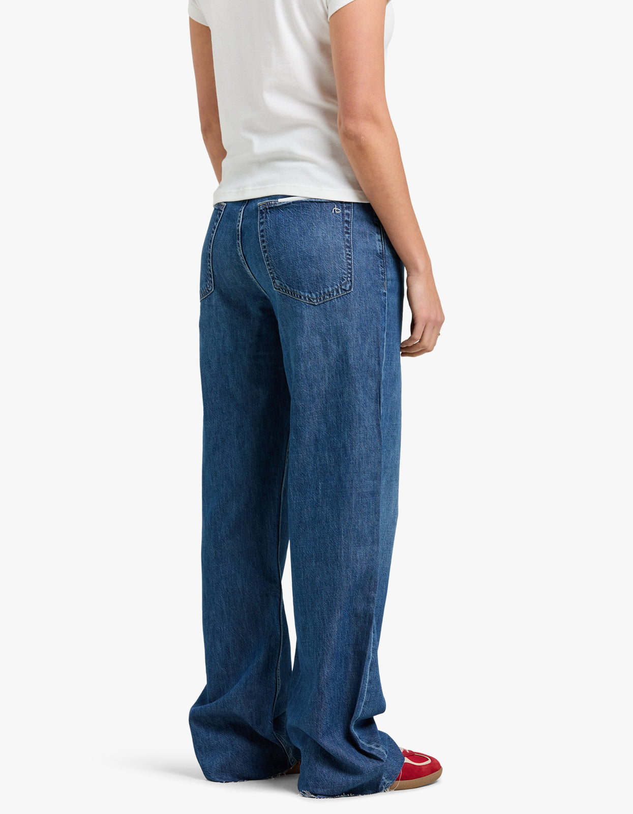 Featherweight Logan Mid-Rise Wide Leg - Delmt