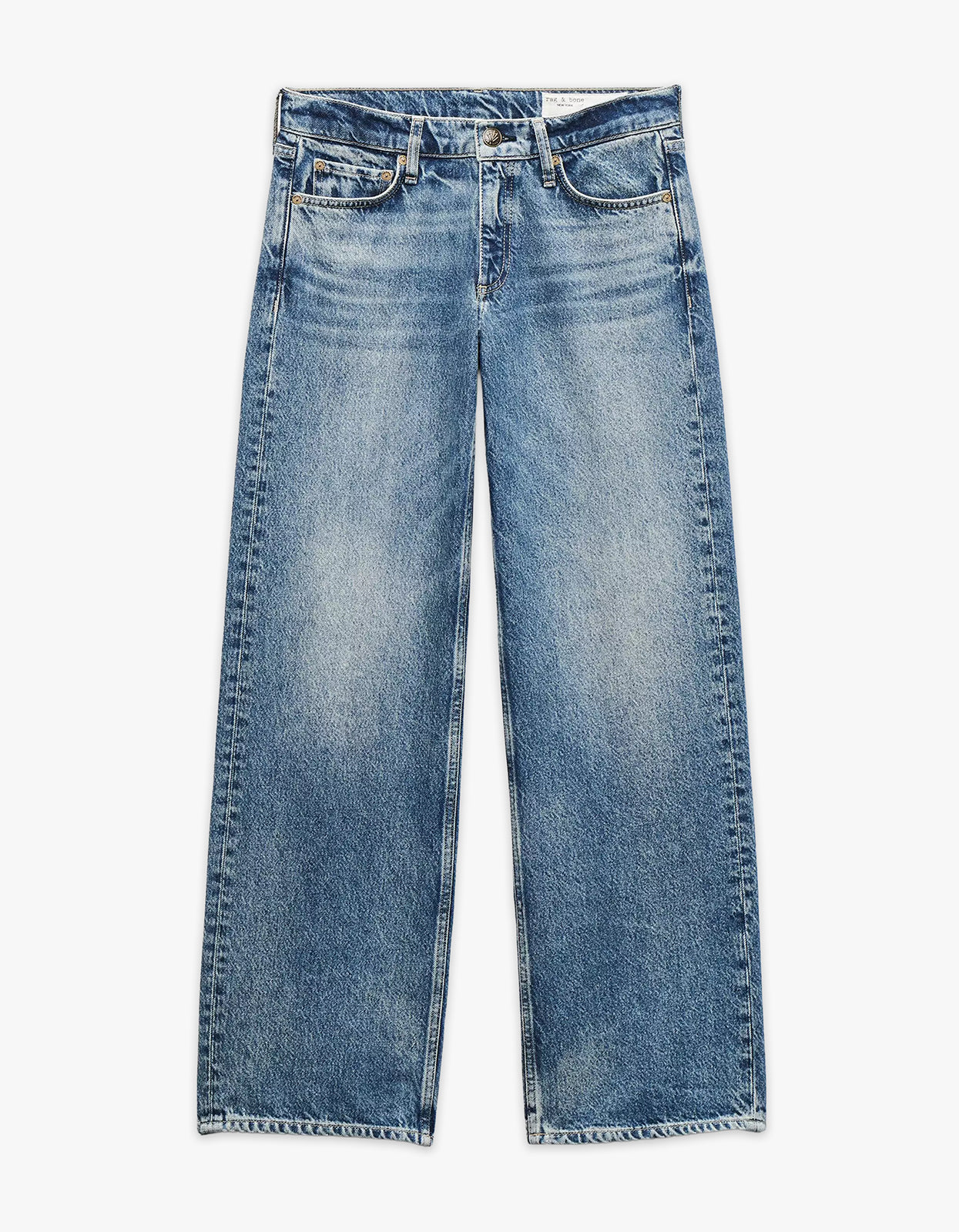 Saige Relaxed Straight Jeans - Echo
