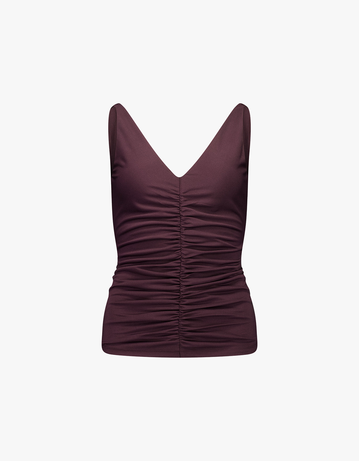 Ruched Top - Plum