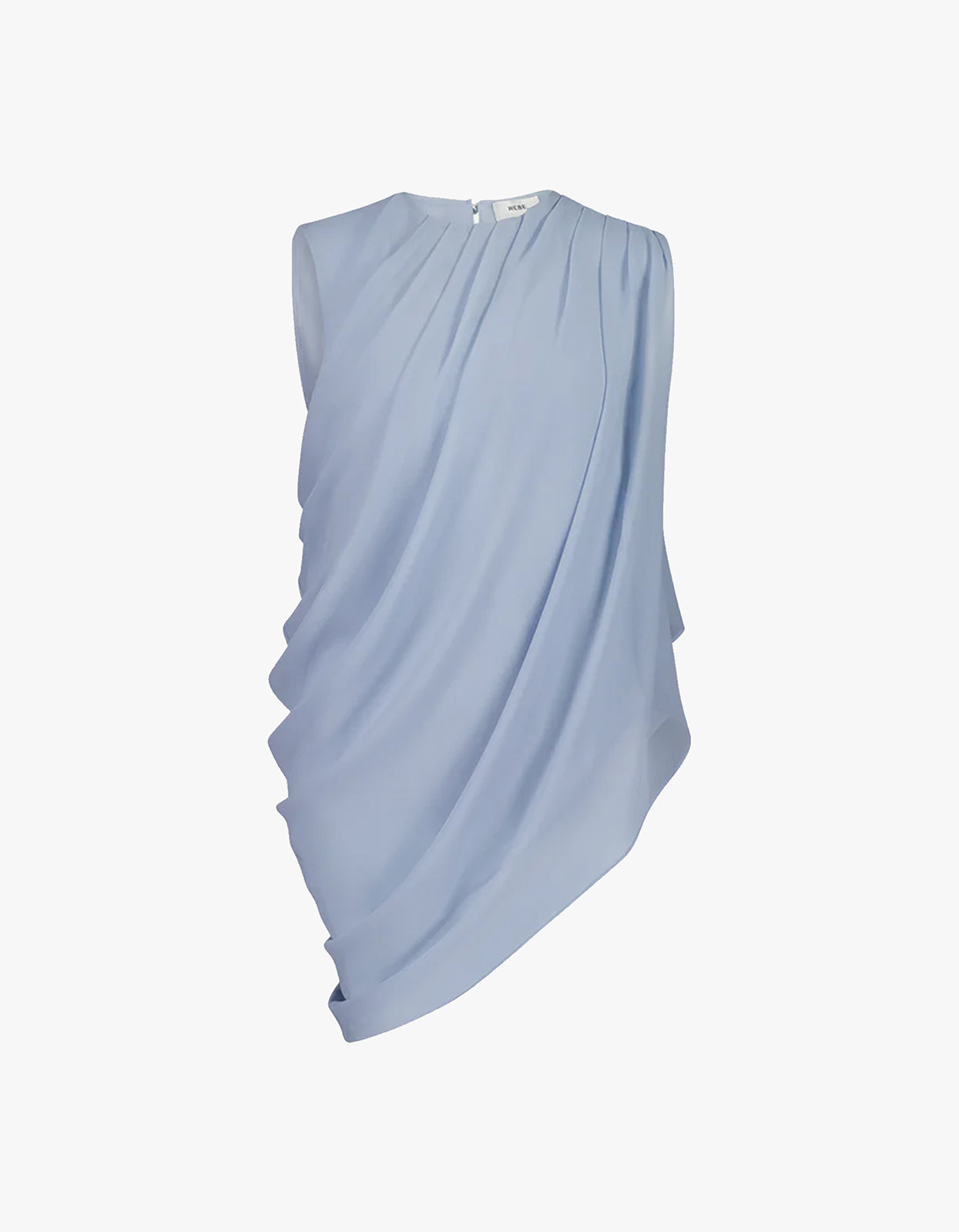 Draped Top - Powder Blue