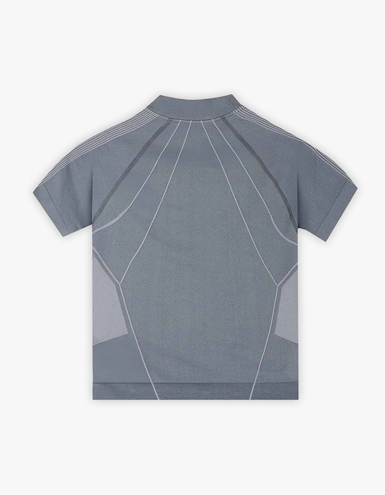 247 Hydro Seamless Zip Front T-Shirt - Ice Grey
