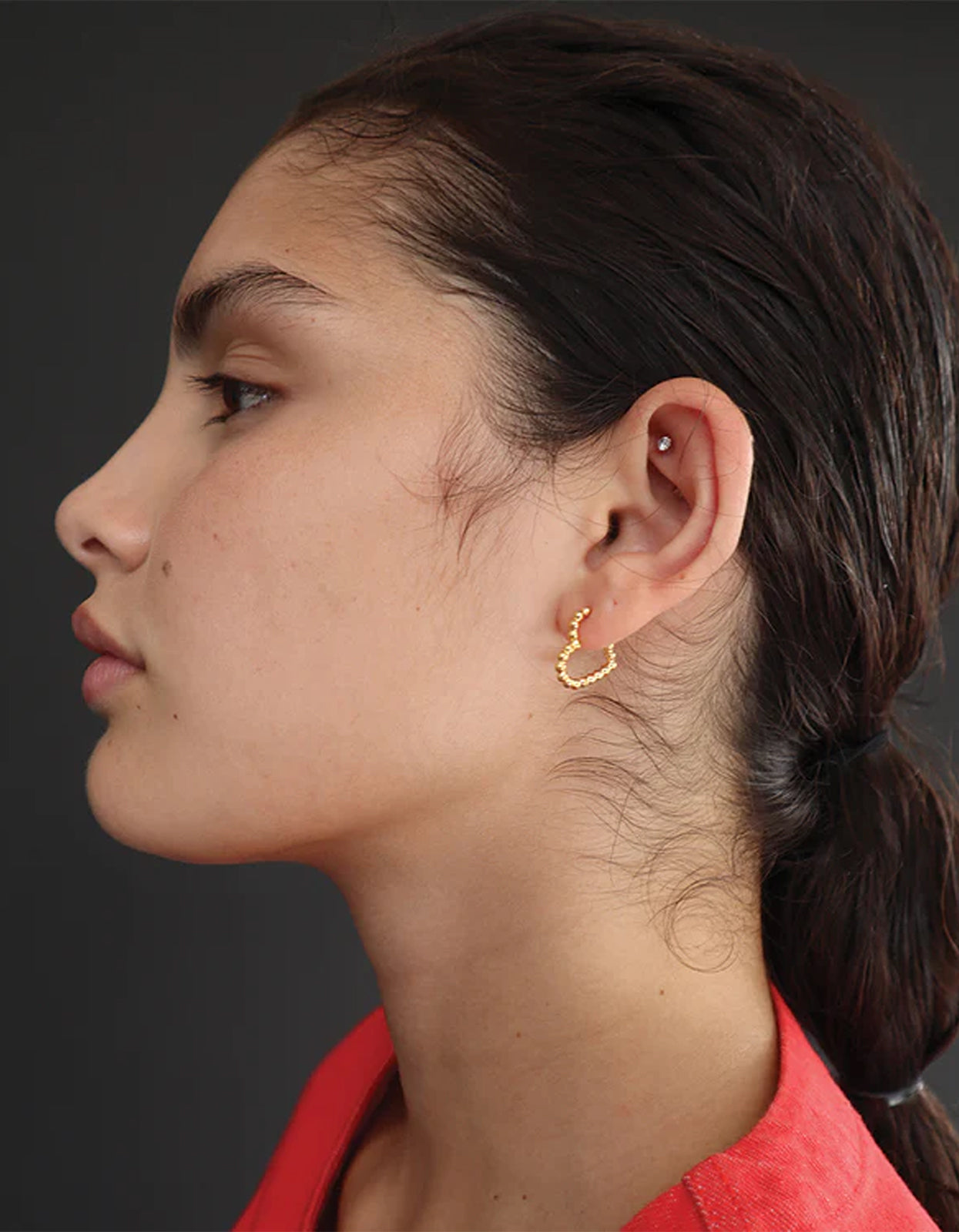 Galina Heart Huggies - Gold