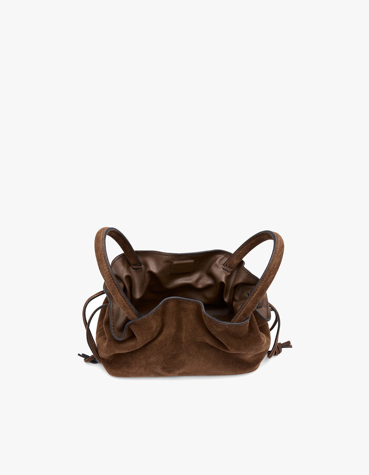 Mini Mila Suede Tote Bag - Brown Suede