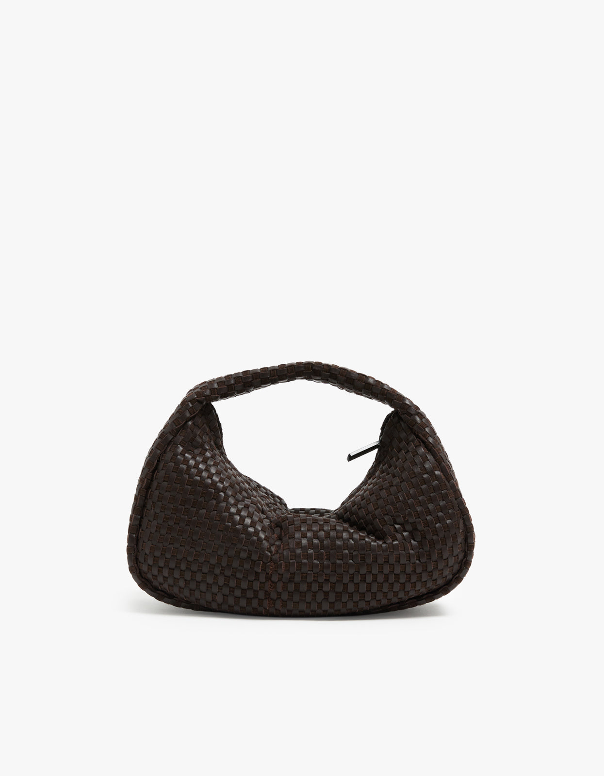 Lattice Weave Mini Bon Bon Bag - Coffee