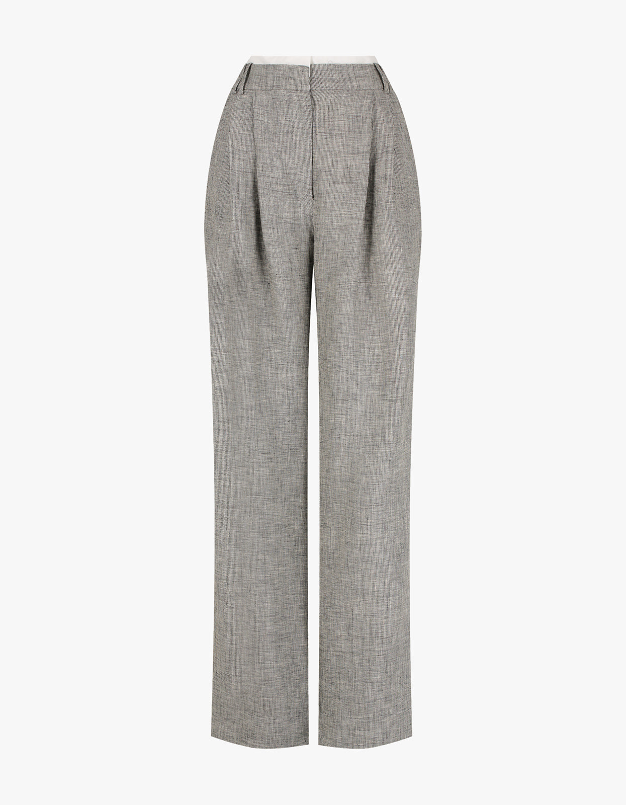 Elliot Double Waist Band Pant - Concrete