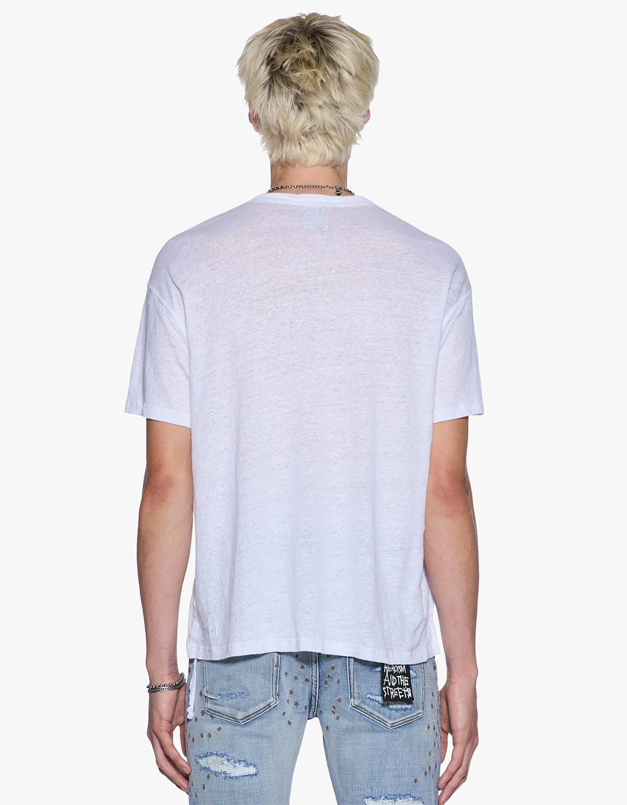 Sid Linen S/S Tee - White