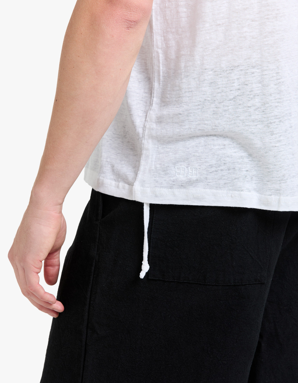 Sid Linen S/S Tee - White