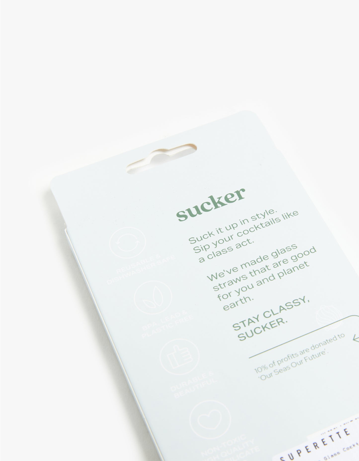 Reusable Glass Cocktail Straws - Transparent