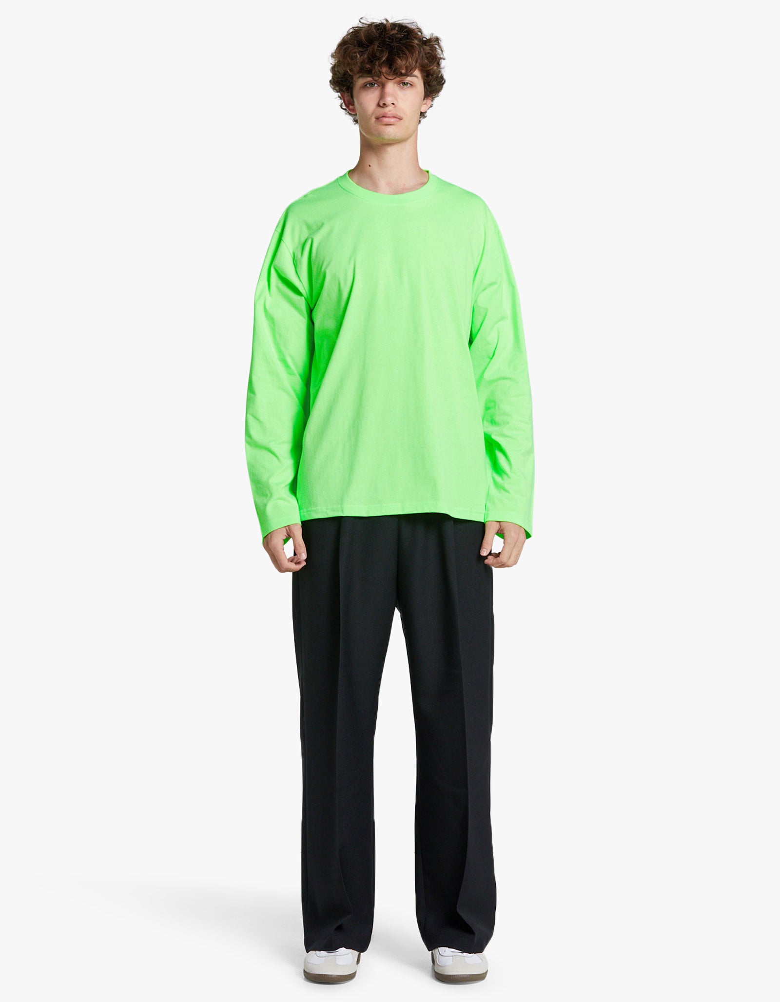 Greg Long-Sleeve T-Shirt Flou Green – Superette