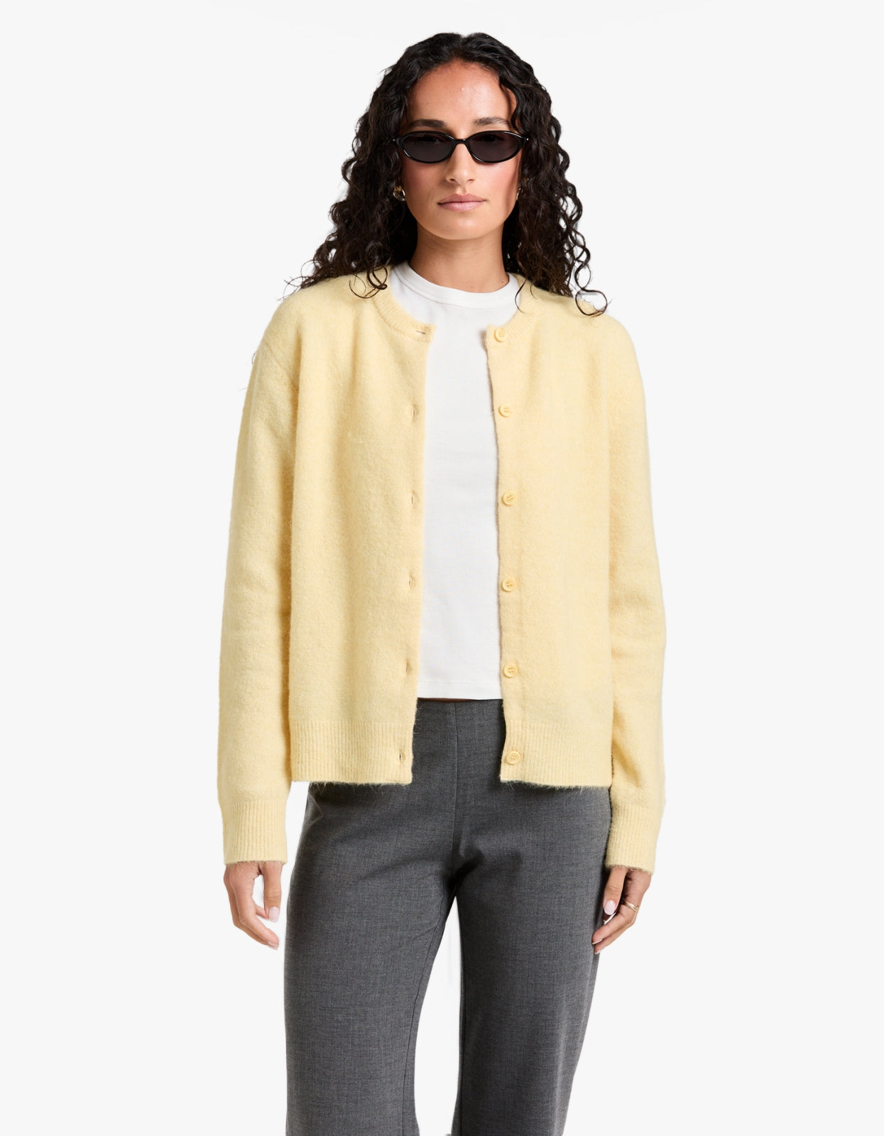 Samsøe Samsøe - Nor Short Cardigan 7355 Straw | Superette