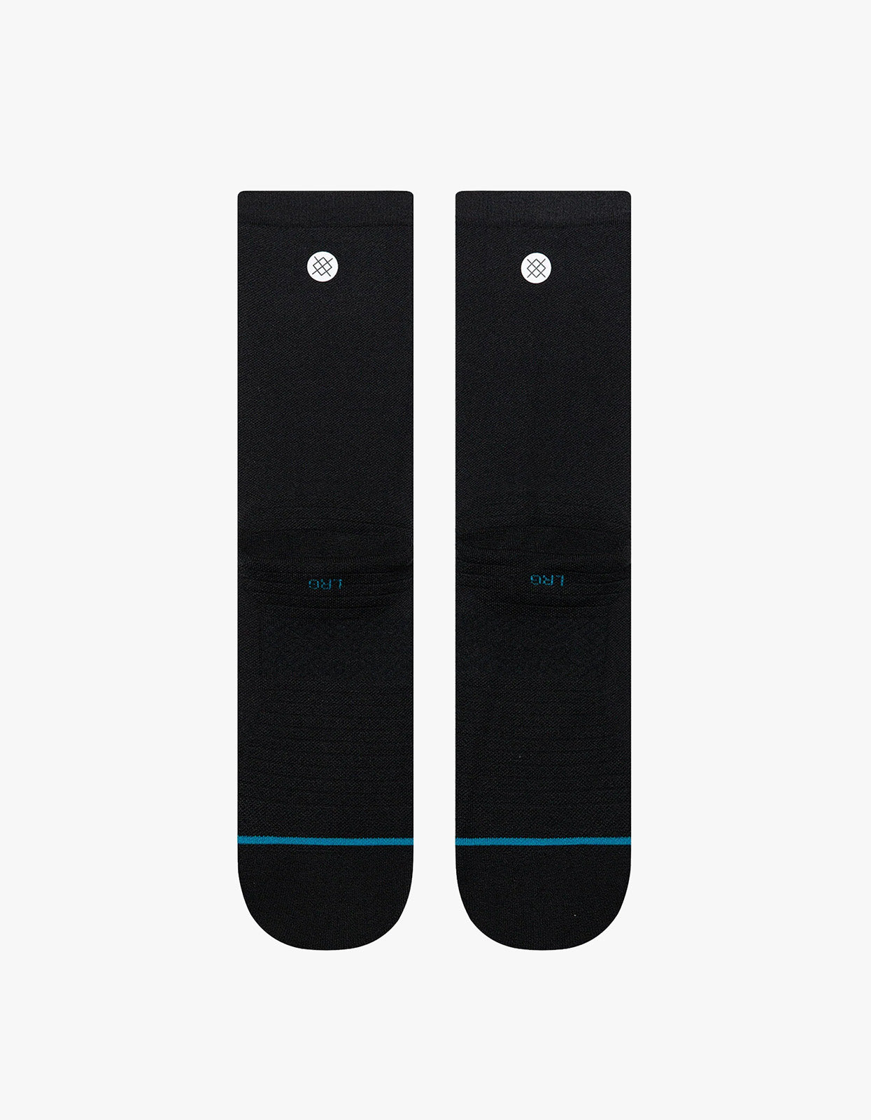 Solid Run Performance Crew Socks - Black