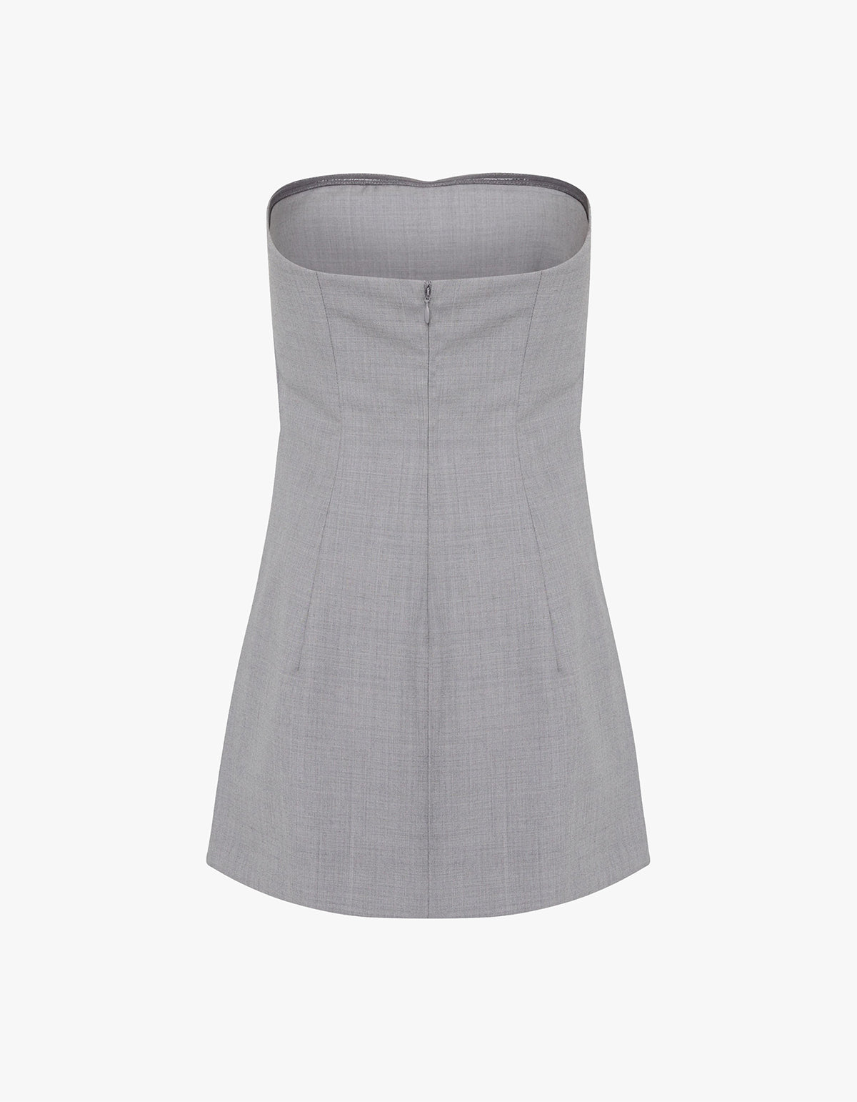 Wool Column Tunic - Grey