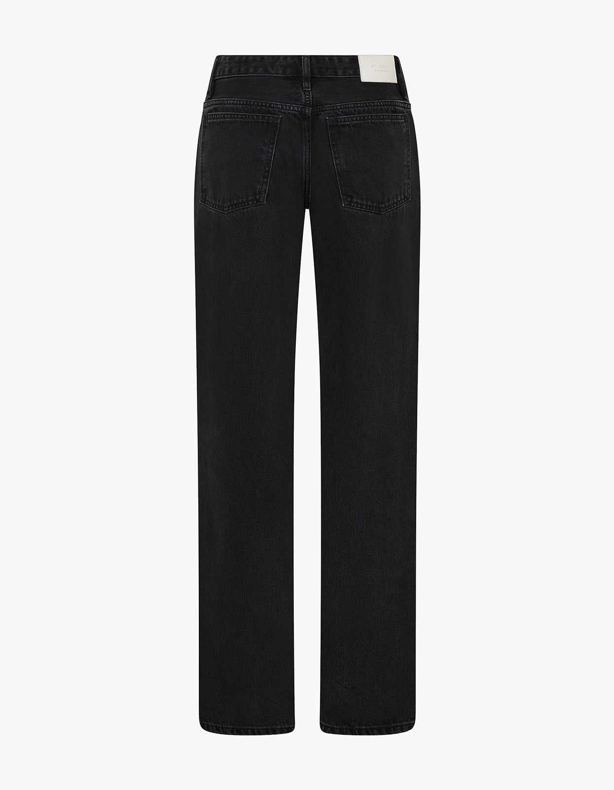 90S Low Rise Jeans - Washed Black