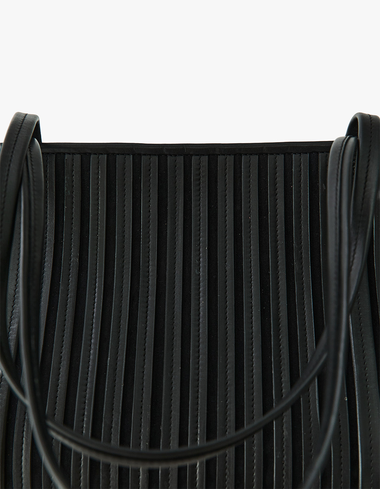 Linea Stitch Bateau Tote - Black