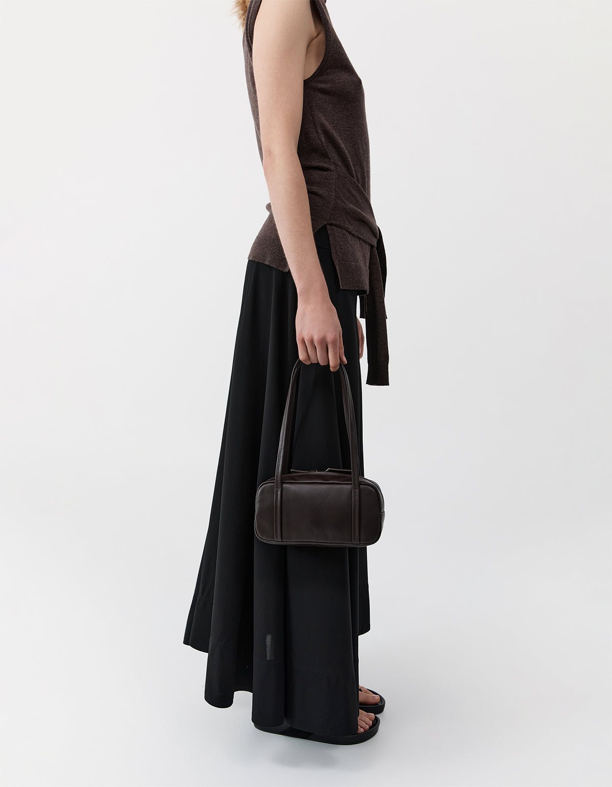 Petit Dual Zip Bag - Coffee