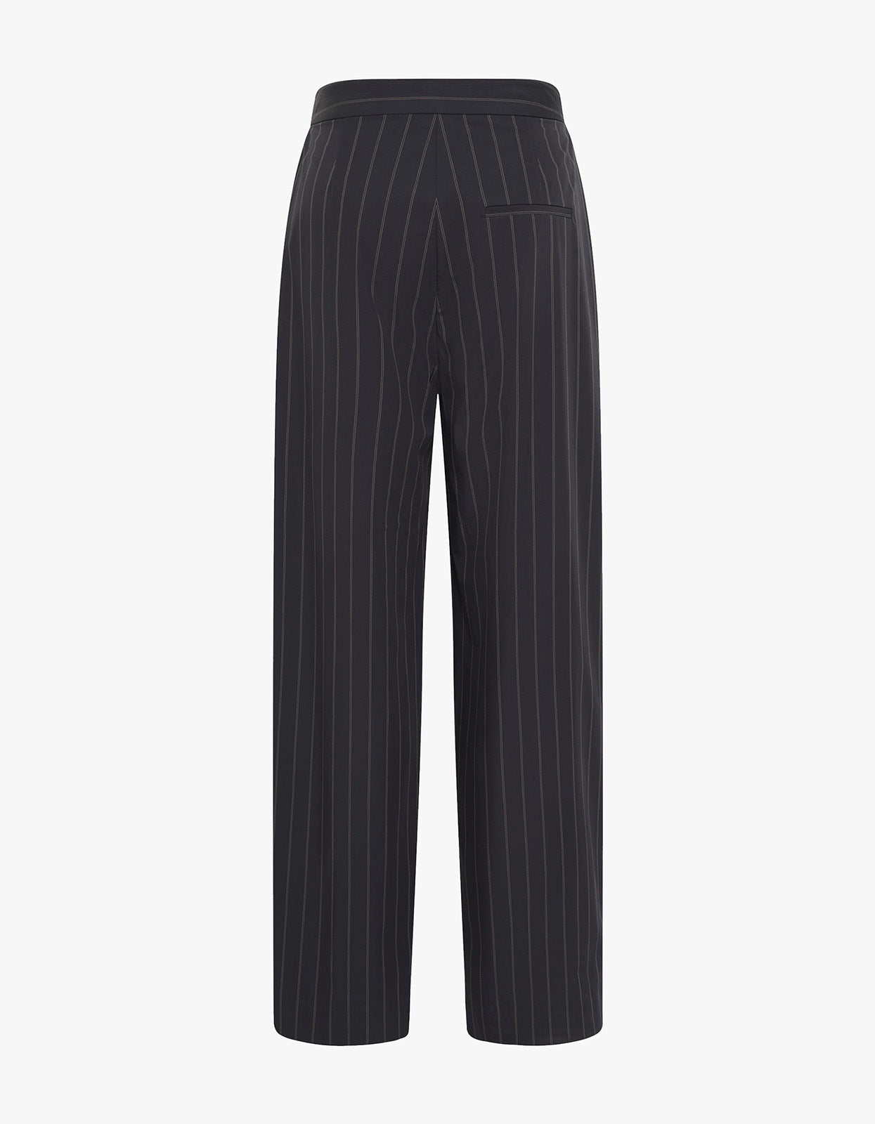 Stripe Relaxed Pleat Pants - Ink Stripe