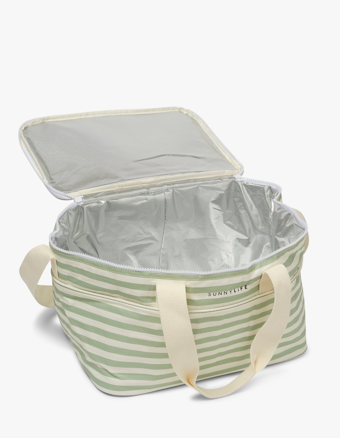 Light Cooler Bag - Sea Sage Stripe