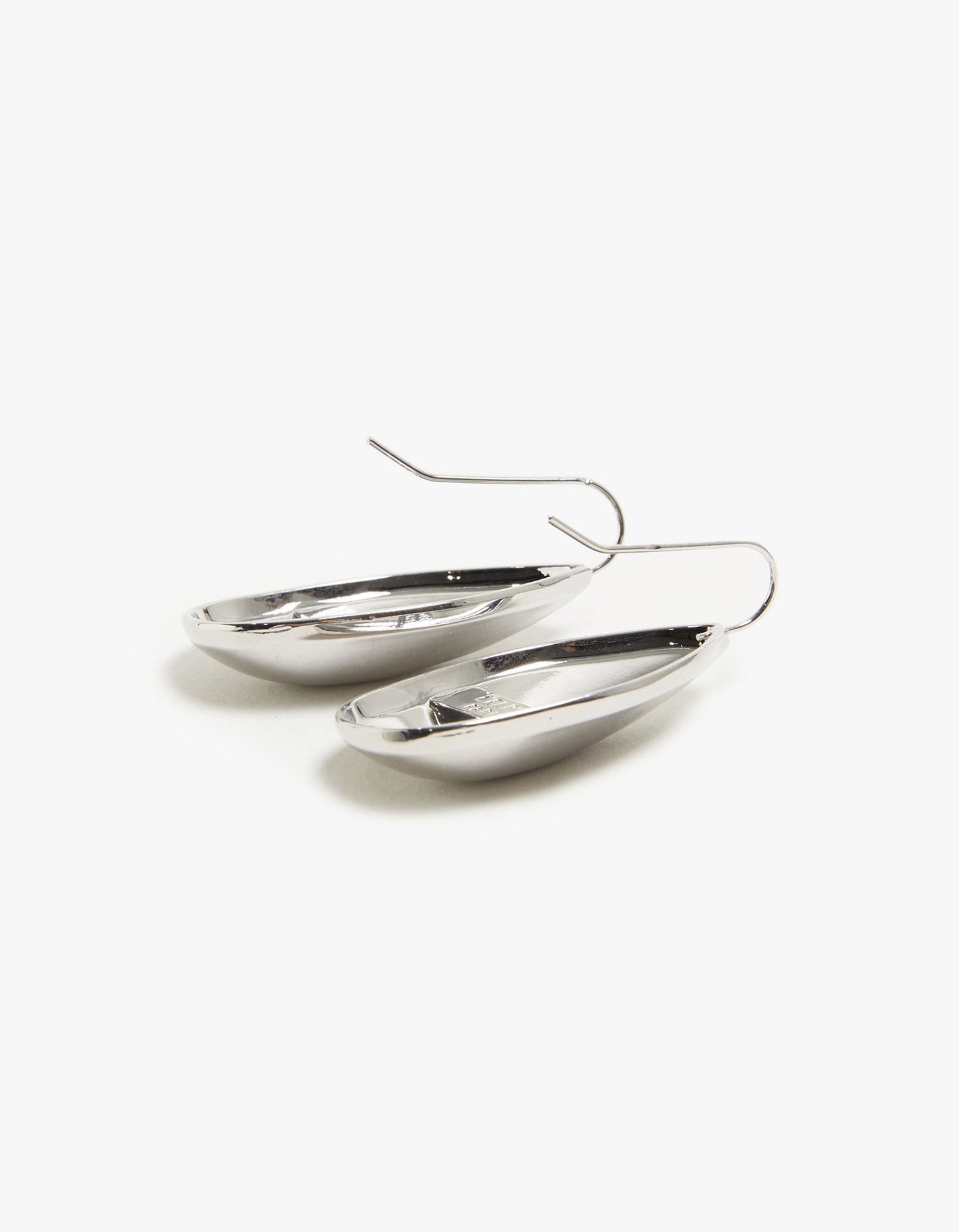 Leaf Drop Earrings - Silver Plated