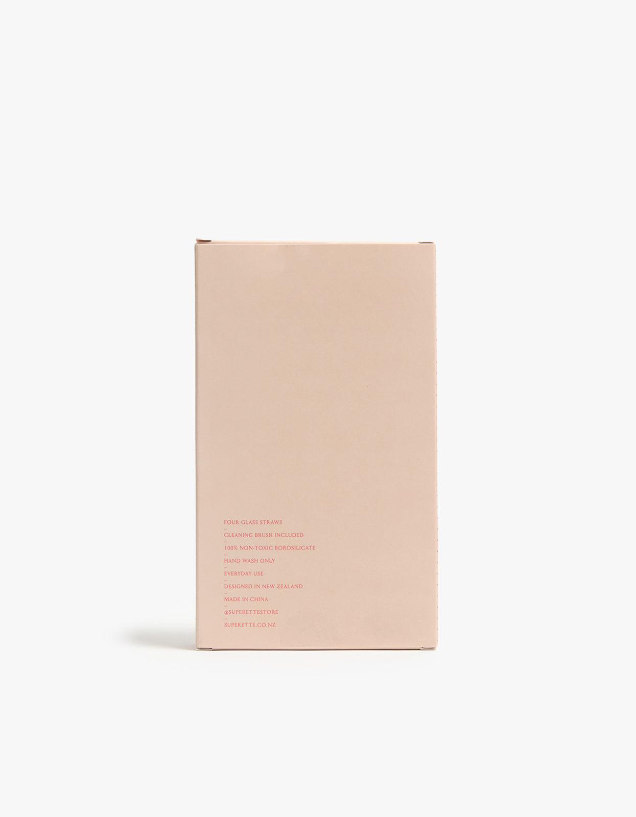 Everyday Glass Straws - Red Heart