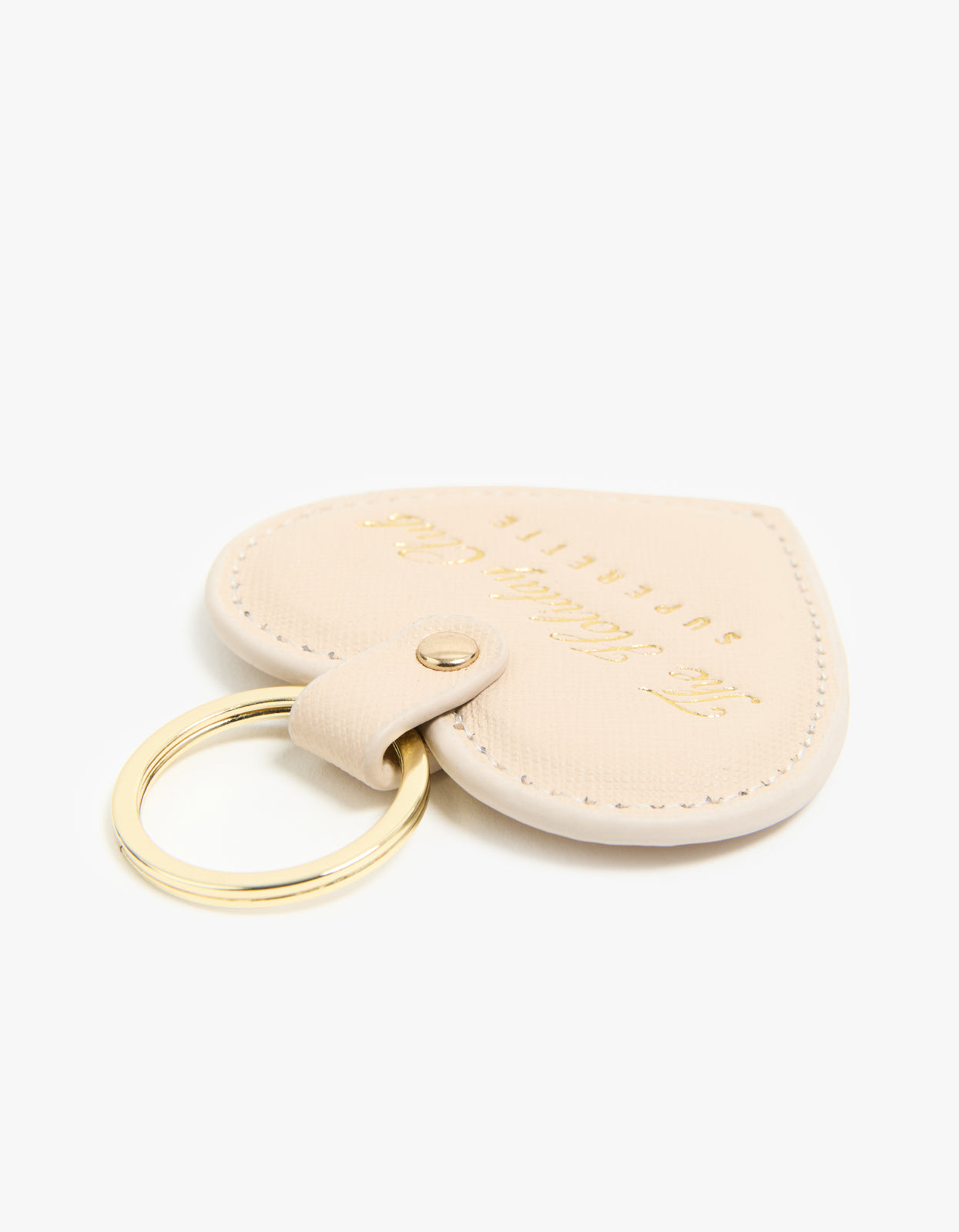 Holiday Club Heart Key Ring - Cream