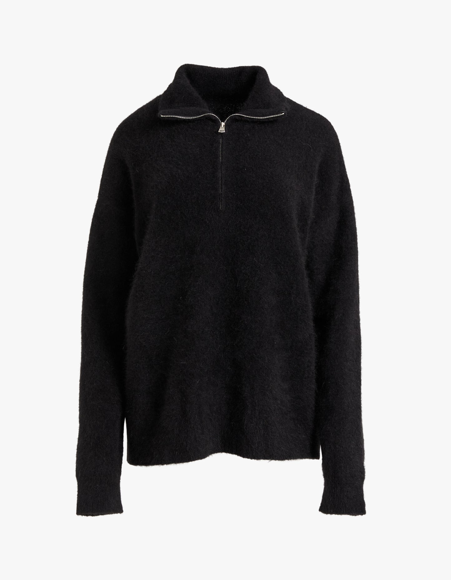 Manning Funnel Neck Zip - Black