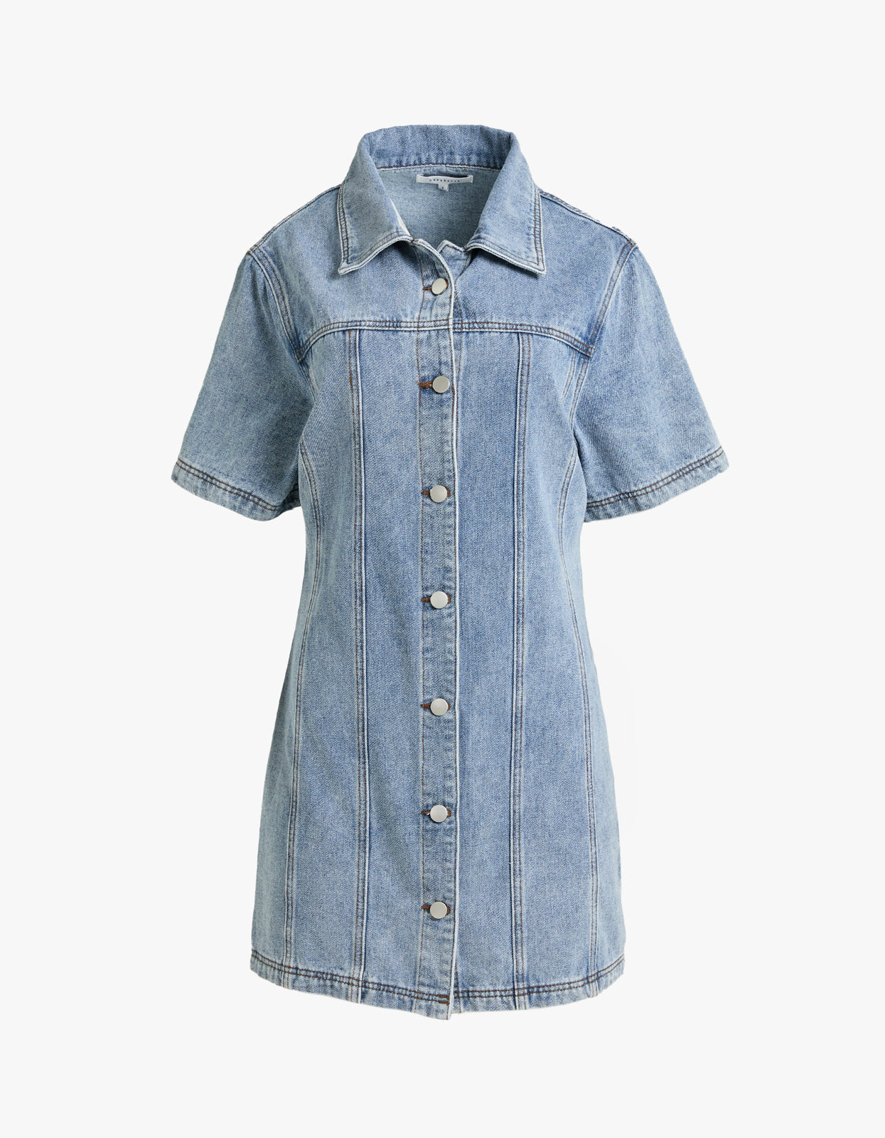 Delilah Denim Dress - Mid Blue