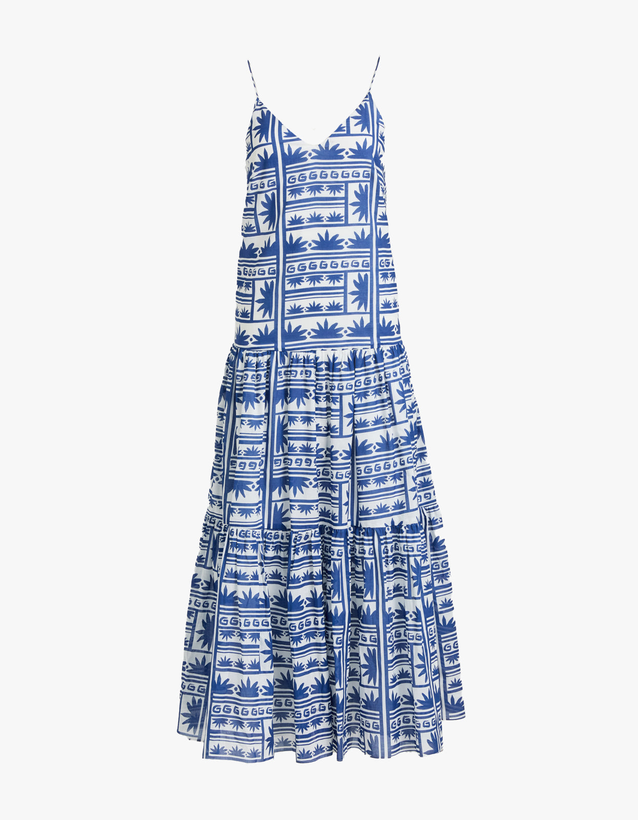 Celestial Sundance Dress - Blue/White