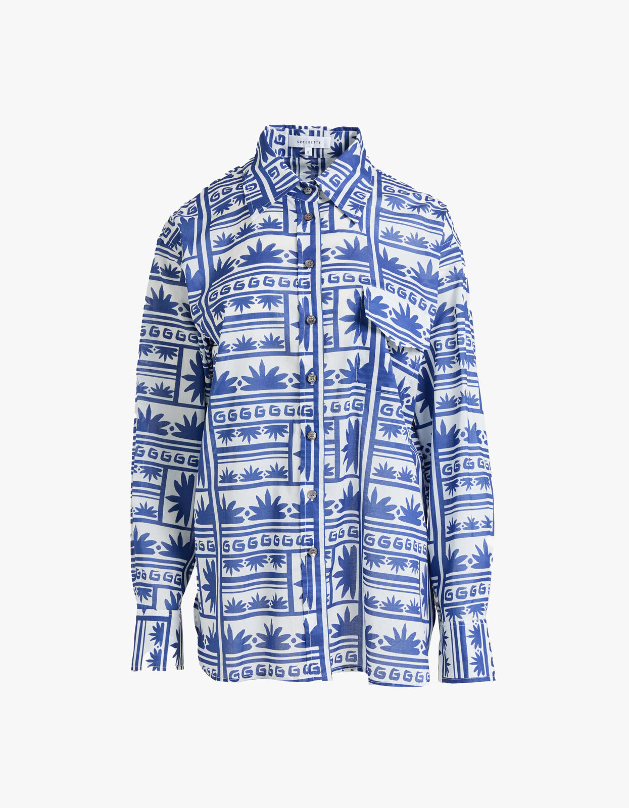 Celestial Sundance Shirt - Blue/White