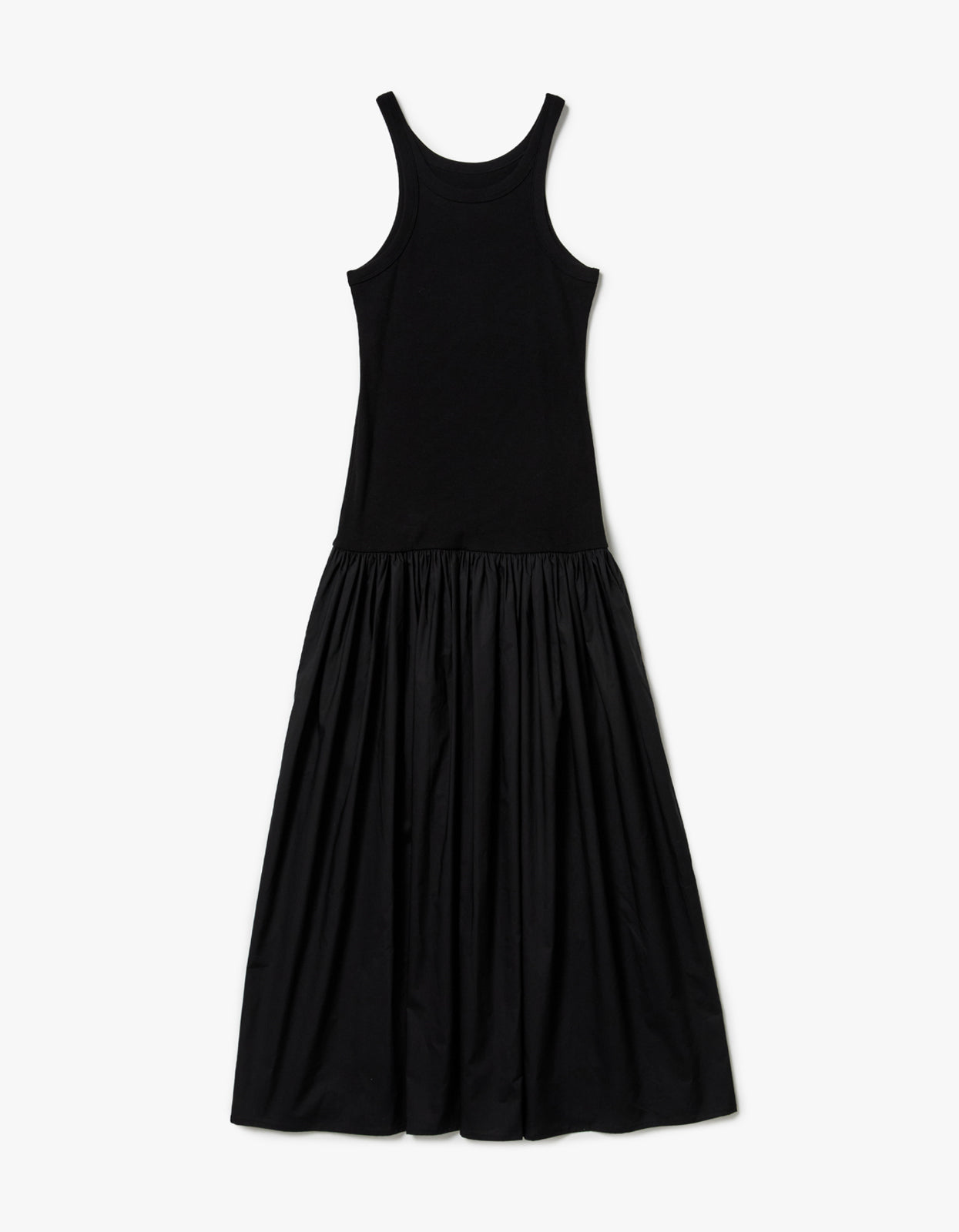 Bianca Rib Midi Dress - Black