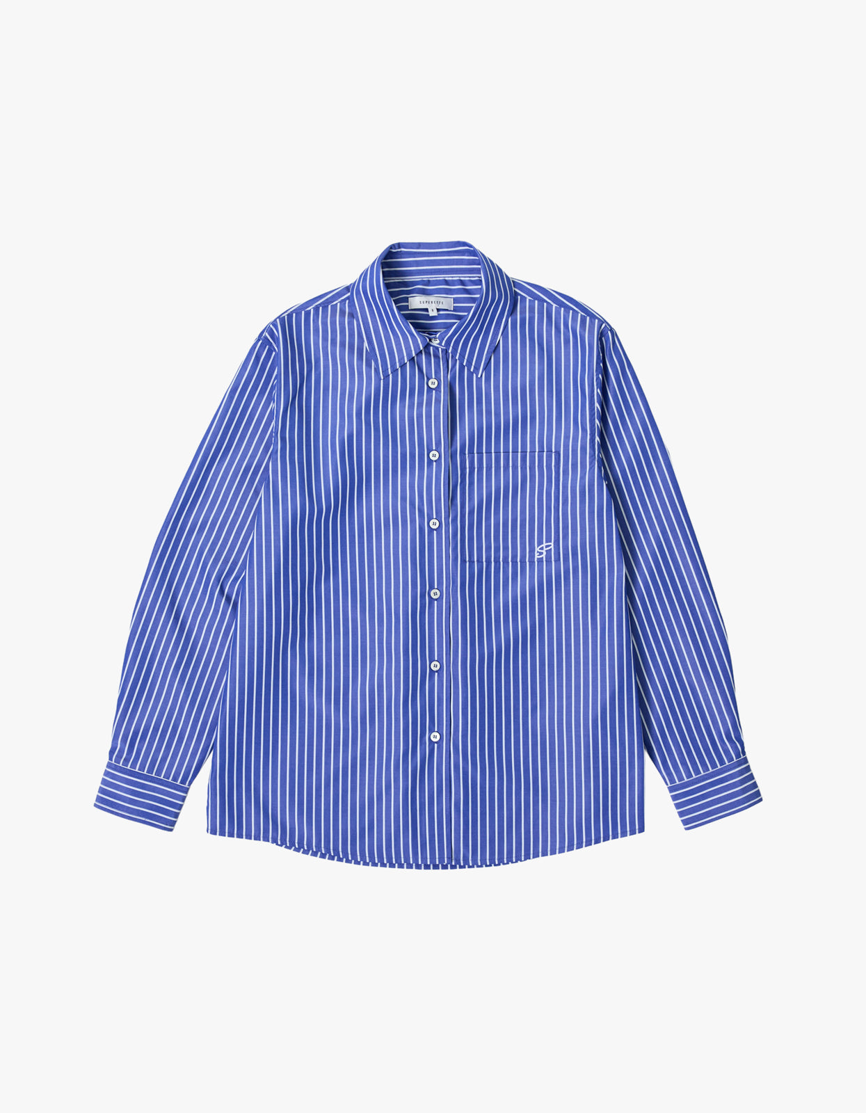 Jane Shirt - Blue/White Stripe
