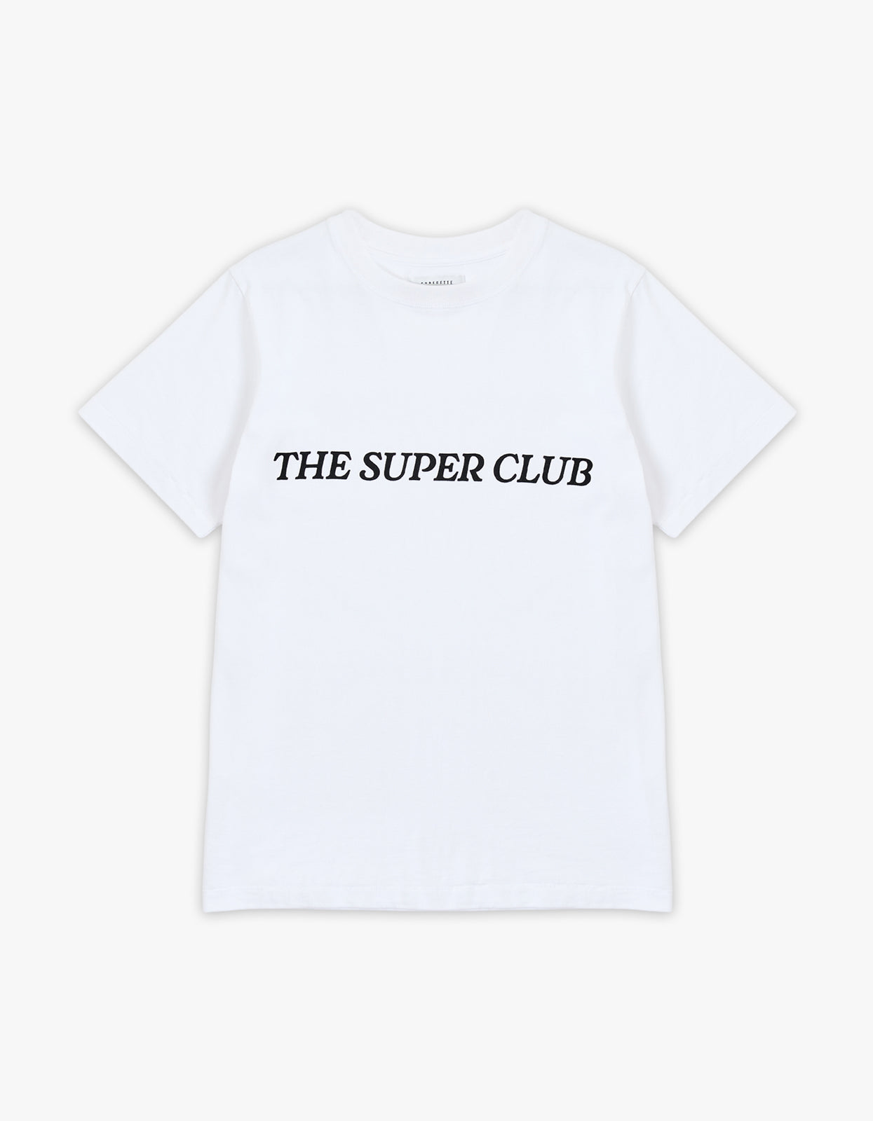 Super Club Tee - White/Black