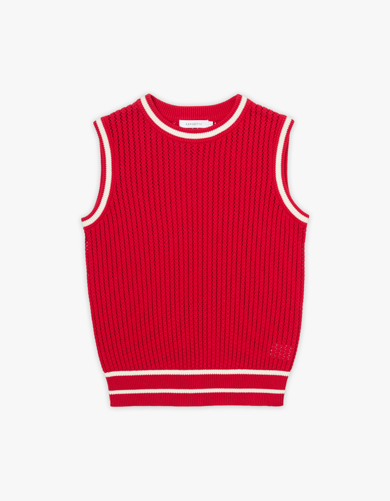 Harvey Knit Vest - Red