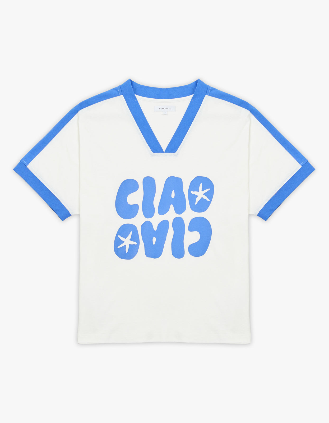 Mazzia Tee - White/Blue