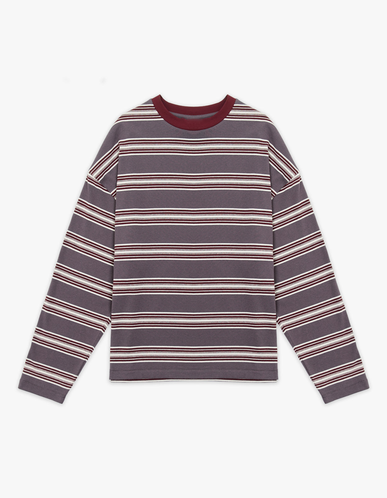 Bonnie L/S Stripe Tee - Dove Stripe