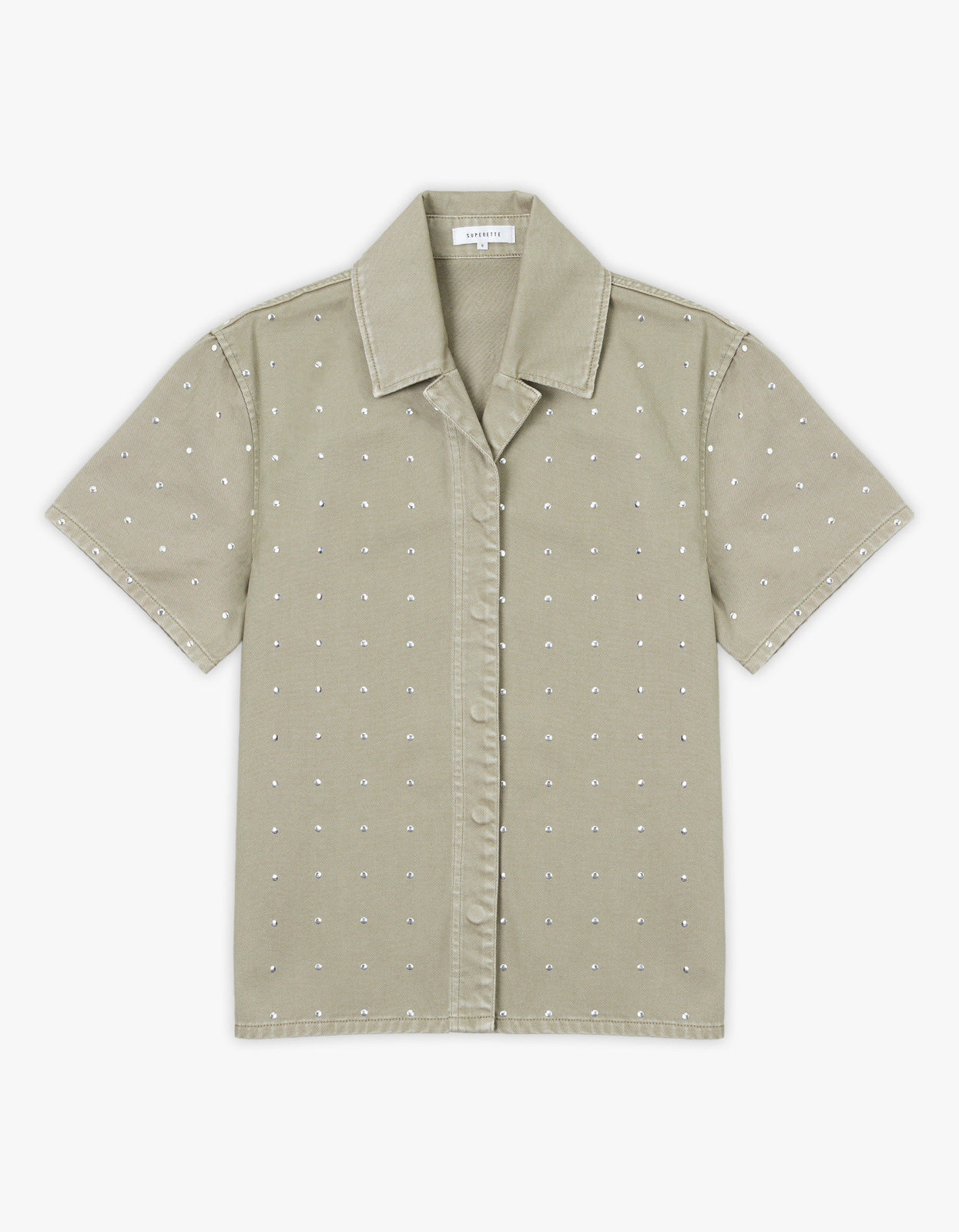 The Port Studded Shirt - Khaki