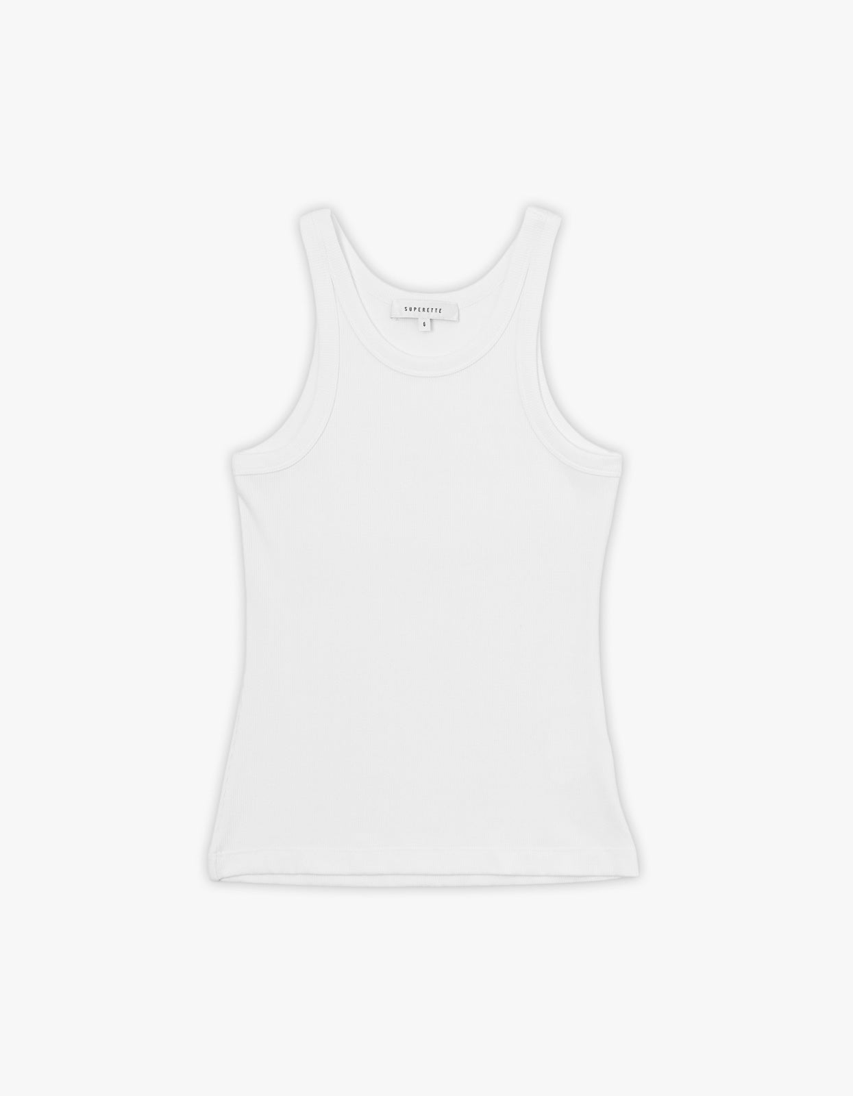Eli Rib Tank - White