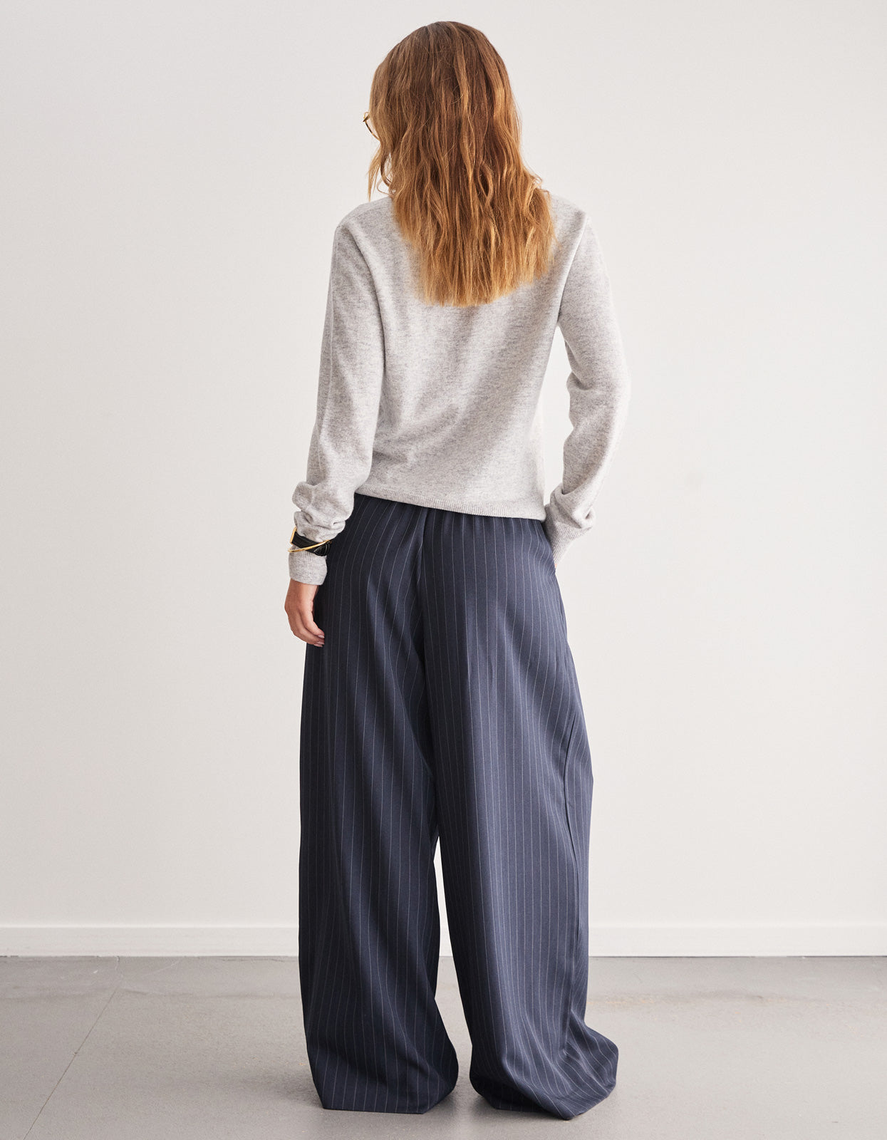 Shelly Pant - Navy Stripe