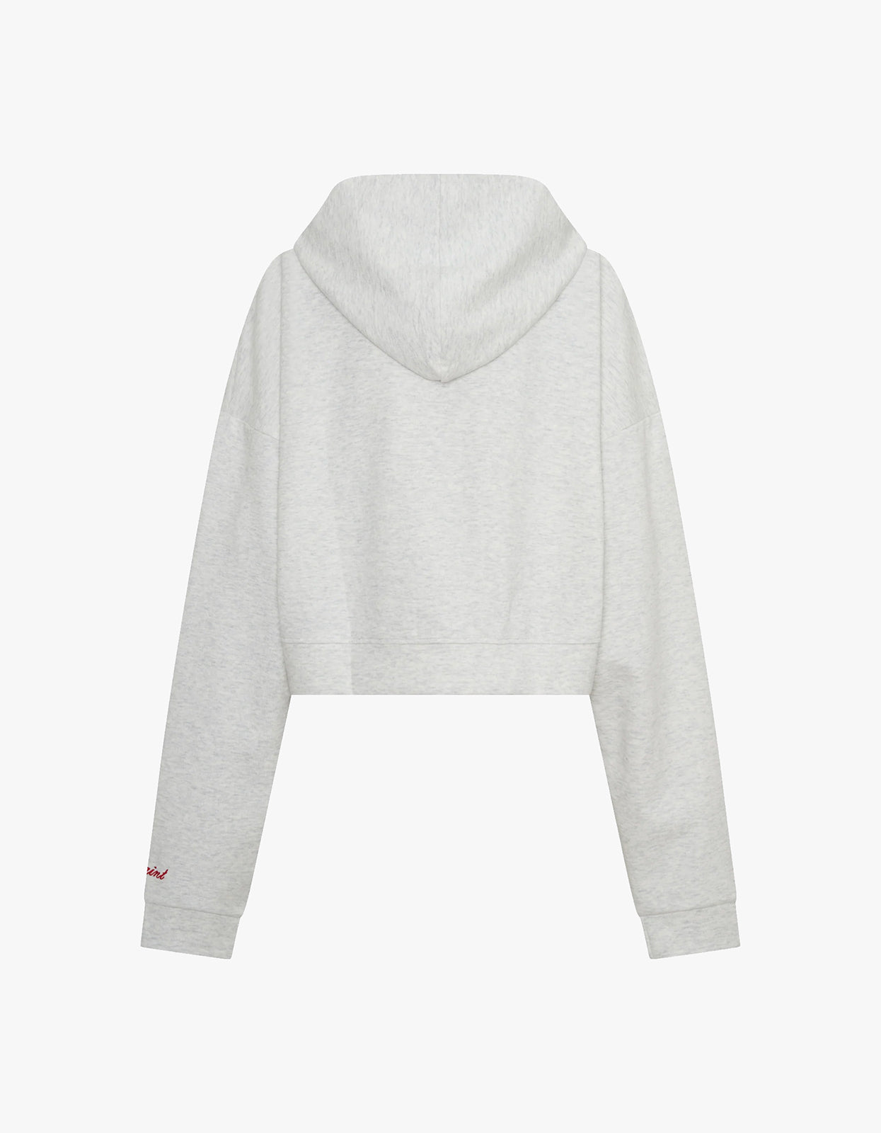 Cropped Hoodie - Grey & Red
